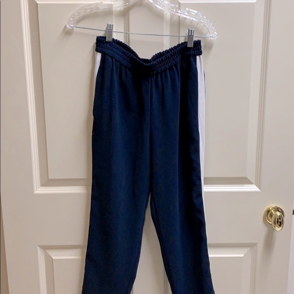 J. Crew Blue Reese Pull-On Racer Stripe Joggers Size 0 - Picture 1 of 5